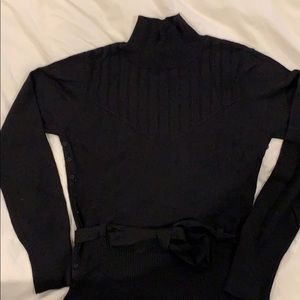 Black Anthropologie knit top